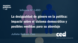 La desigualdad de género en la política: impacto sobre el sistema democrático y posibles medidas para su abordaje
