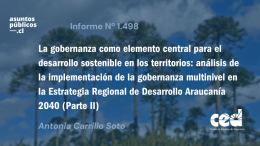 “La gobernanza como elemento central para el desarrollo sostenible en los territorios: análisis de la implementación de la gobernanza multinivel en la Estrategia Regional de Desarrollo Araucanía 2040 (Parte II)”